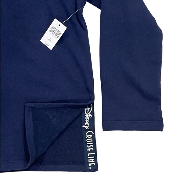 NWT Disney Cruise Line • Flip Sequin Logo Pullover Blue - L - Picture 4 of 8